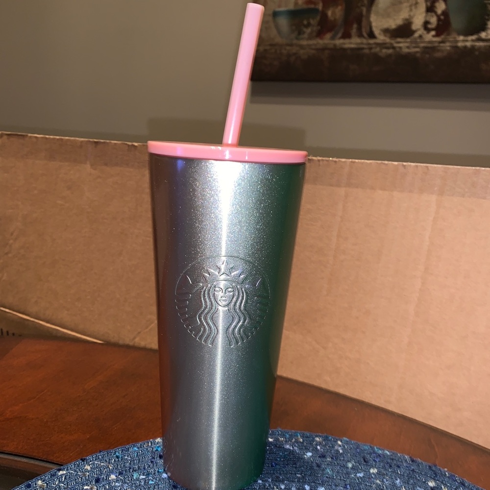 STARBUCKS Pink & Green Ombre Holiday 2020 Tumbler